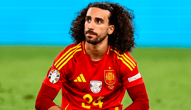 Marc Cucurella mostró su nuevo look en Instagram, en honor a la victoria de España en la Eurocopa 2024. Foto: EFE