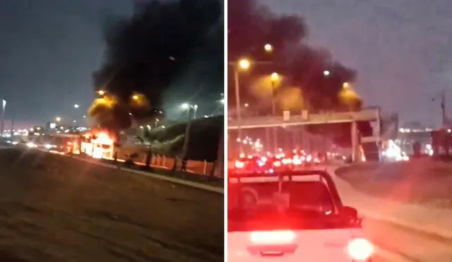 El incendio se pudo ver a varios metros de distancia. Foto: composición LR/difusión