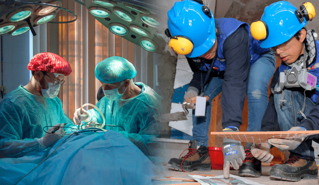 Mientras que una carrera técnica la puedes acabar en 3 años, la carrera universitaria como medicina, la terminas en 10 años. Foto: composición LR/Andina