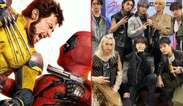 La película 'Deadpool y Wolverine', con Stray Kids en la banda sonora, se estrena en julio de 2024. Foto: composición LR/Marvel/JYP