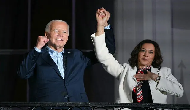 os problemas de comunicación de Biden han levantado las alarmas y muchos demócratas ven en su vicepresidenta, Kamala Harris, una opción a su candidatura. Foto: AFP