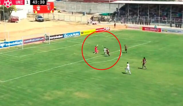 Universitario recibió su primer gol en este inicio del Torneo Clausura 2024. Foto: captura de L1 Max