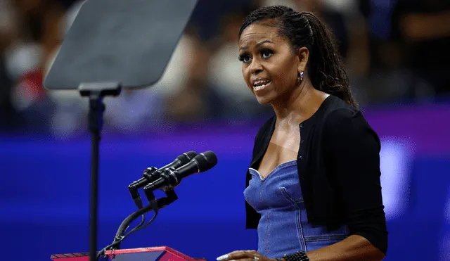 Michelle Obama ha sido mencionada como la candidata ideal para derrotar a Donald Trump, rumbo a la Casa Blanca. Foto: AFP