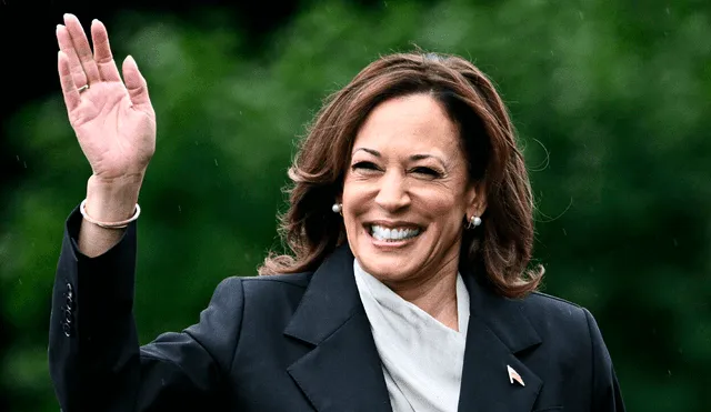 Kamala Harris, principal opción para reemplazar a Biden, da sus primeras declaraciones tras retiro del mandatario estadounidense. Foto: AFP