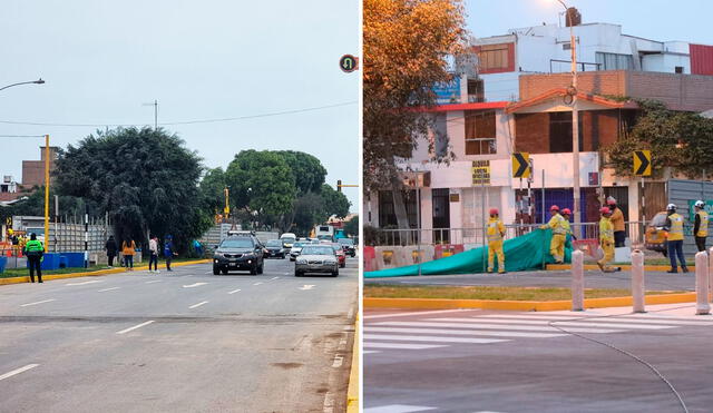 Esta acción se realizó luego de que la Concesionaria Metro de Lima Línea 2 culminara los trabajos de restitución de la calzada. Foto: Fiorella Alvarado/LR/MTC