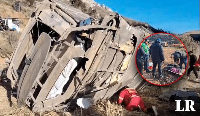 Tragedia en Tarma: bus que transportaba a grupo musical Antología de Tarma se volcó en carretera de La Oroya. Foto: Fabrizio Oviedo/La República