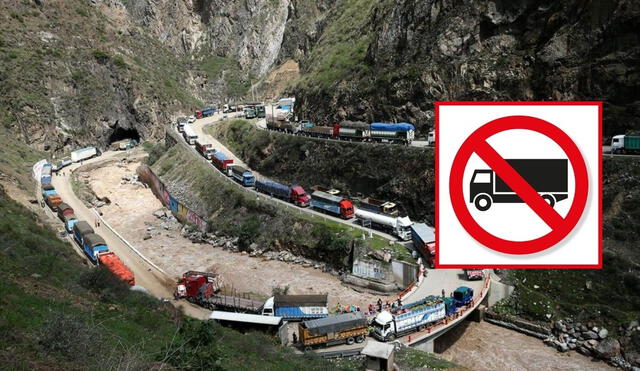 El MTC restringe tránsito a vehículos de carga en el tramo Chaclacayo hasta Pucará. Foto: difusión