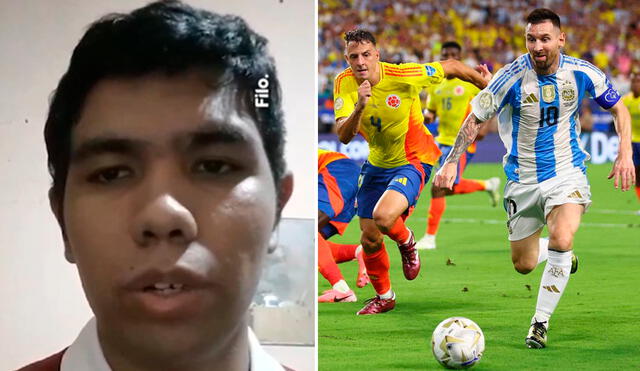 El joven aseguró que solo buscó transmitir la Copa América 2024 y el clásico argentino. Foto: composición de LR/captura de Filo.news/AFP