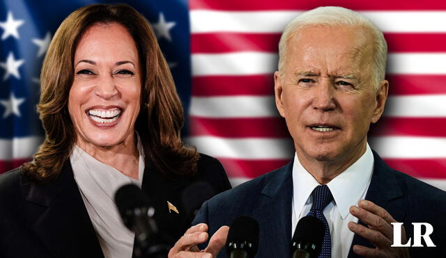 Kamala Harris es quien reemplaza a Joe Biden en la carrera presidencial. Foto: composición LR/AFP