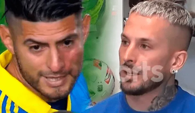 Carlos Zambrano y Darío Benedetto se pelearon en agosto del 2022 durante un partido entre Boca y Racing. Foto: composición LR/ESPN/TyC Sports