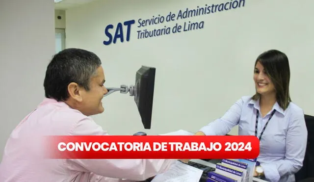 SAT abre convocatoria de trabajo con sueldos hasta S/4.500. Foto: Andina