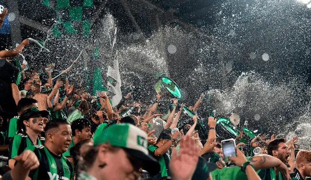 Los Verdes es un grupo de animación de aficionados del Austin FC. Foto: Austin FC Supporters Group