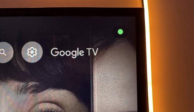 Así luce el punto verde en la pantalla de los Smart TV con Chromecast. Foto: Xataka Android