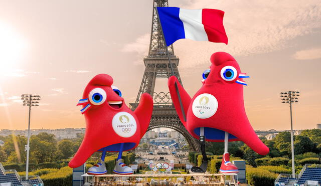 La mascota de los Juegos Olímpicos París 2024 se inspiran en la forma de un gorro frigio, símbolo internacional de la libertad. Foto: composición LR/París 2024/@juegosolimpicos/X