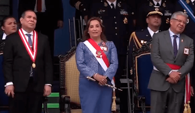 Dina Boluarte participó en el en el 83.° aniversario de la inmolación del capitán FAP José Abelardo Quiñones Gonzales. Foto: captura/Exitosa