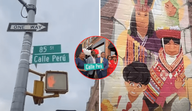 Esta calle se ubica en el distrito de Queens, Nueva York. Foto: composición LR/captura/ Con Sabor y Amor Latino