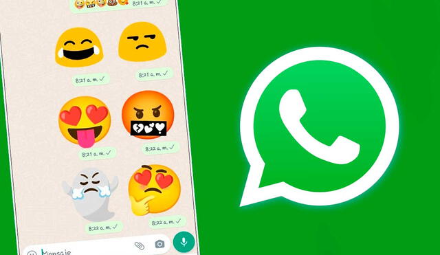 La última beta de WhatsApp para Android incluyó estos emojis animados gigantes. Foto:  Android Diagnosticos / captura de YouTube