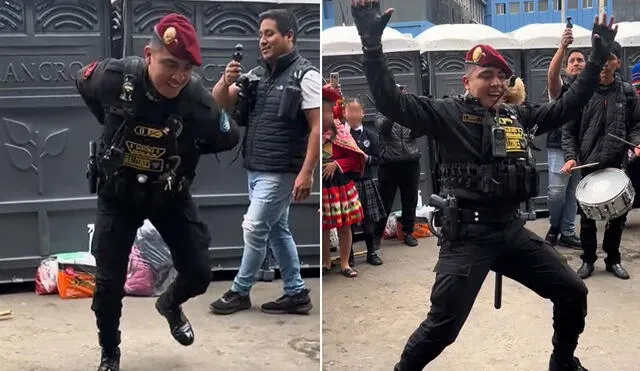 "Representando a nuestra policía", resaltaron usuarios. Foto: composición LR/ TikTok