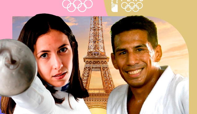 María Luisa Doig de Esgrima y Juan Miguel Postigos de Judo serán los abanderados del Team Perú. Foto: X/Cop Team Perú