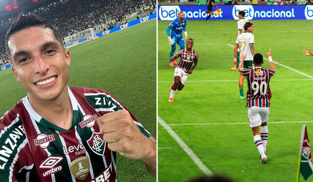 Kevin Serna debutó con la camiseta de Fluminense con una asistencia al último minuto en el Brasileirao. Foto: Fluminense