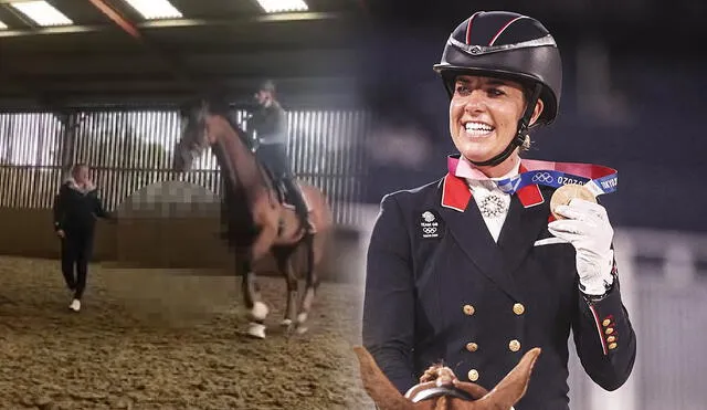 Charlotte Dujardin ha sido expulsada con efecto inmediato de París 2024. Foto: composición LR/AFP/ITV