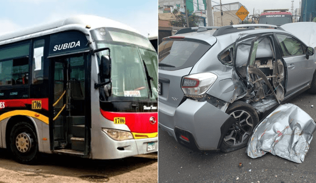 Chofer realizó una mala maniobra y terminó por causar choque múltiple. Foto: anuncios de Miraflores