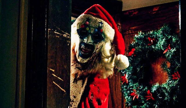 Art el payaso vuelve a sembrar el terror, pero esta vez en Navidad, en ‘Terrifier 3’. Foto: composición LR/difusión/captura