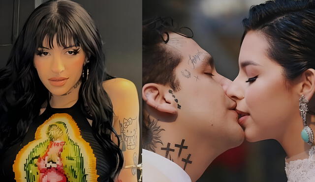 Cazzu lanzó un nuevo tema y algunos fans especularon que la letra iba para Christian Nodal y Ángela Aguilar. Foto: Instagram / Cazzy y Christian Nodal