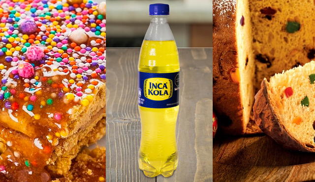 La Inca Kola, el turrón y el panetón son de los productos peruanos más comprados. Foto: composición LR/Jardín de Loto/Mercado Negro