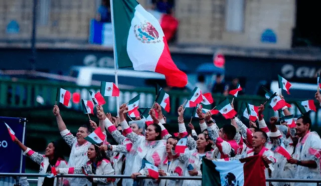 La delegación mexicana estuvo presente en la inauguración de París 2024. Foto: REUTERS