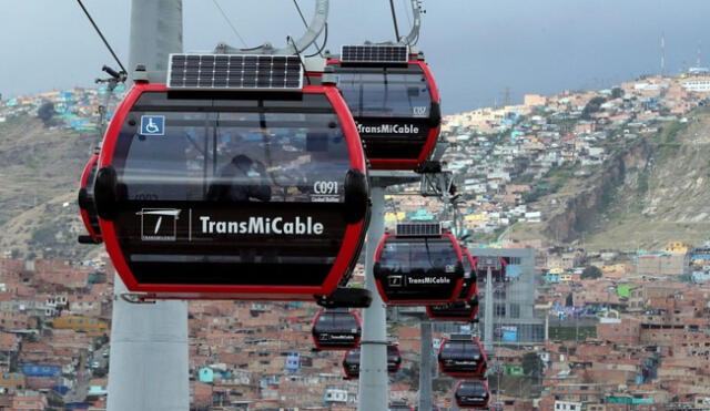  Teleférico de San Juan de Lurigancho con Independencia. Foto: Perú Construye/referencial    