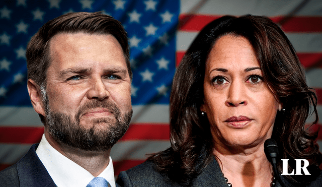 J.D. Vance y Kamala Harris en tensos enfrentamientos previo a elecciones presidenciales en Estados Unidos. Foto Composición LR/Jazmín Ceras