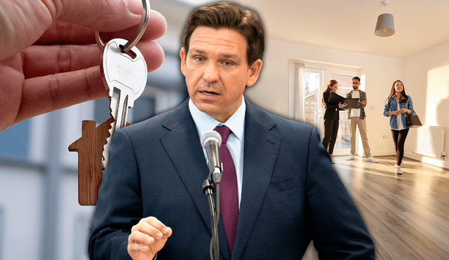 El gobernador de Florida, Ron DeSantis vetó una polémica ley que modificaba los alquileres en Florida. Foto: composición LR/NYT/Freepik