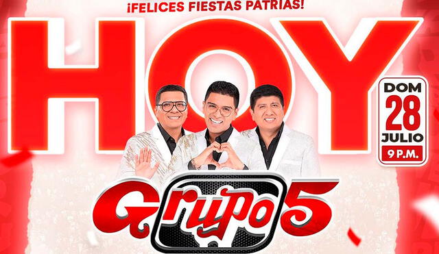 Grupo 5 es una de las agrupaciones de cumbia más importantes del Perú. Foto: Captura Instagram