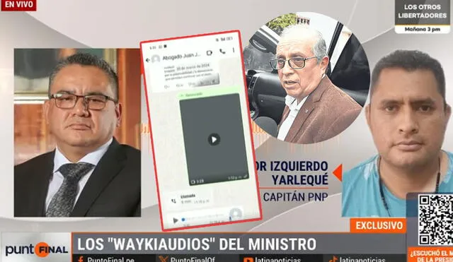 El ministro del Interior negó veracidad de los audios. Foto: composición LR