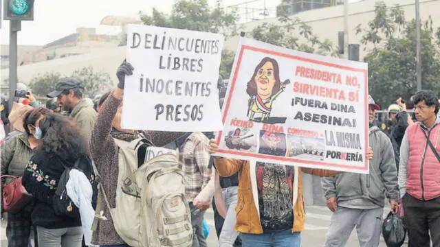 Protesta. Ciudadanos salieron a las calles a pedir justicia por los muertos del inicio del mandato de Boluarte.  Foto: La República