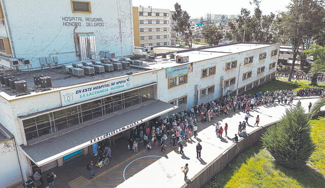 Los más vulnerables. Así están los hospitales nacionales en regiones, como Arequipa. Pacientes hacen colas porque faltan médicos especialistas y equipos.