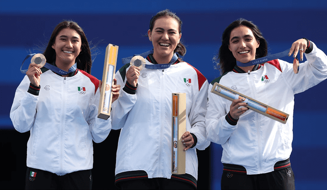 El equipo de tiro con arco femenil logró la primer medalla para México en París 2024. Foto: olympics.com