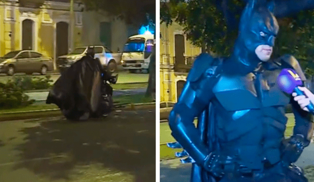 El Caballero de la Noche se volvió viral tras resguardar Lima durante la madrugada. Foto: composición LR/TikTok