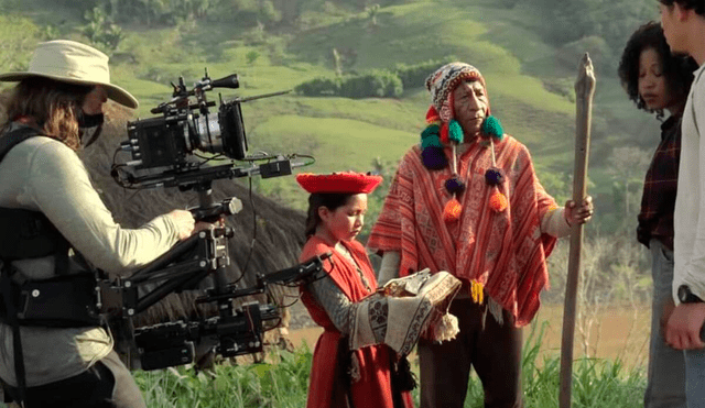 El ciudadano cusqueño 'Amaru' tuvo una corta participación en la película. Foto: Paramount.