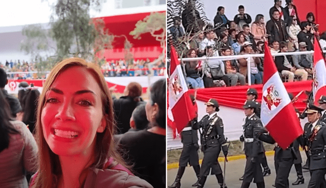 Extranjera compartió su primera experiencia en un Desfile Militar por Fiestas Patrias. Foto: composición (captura de YouTube).