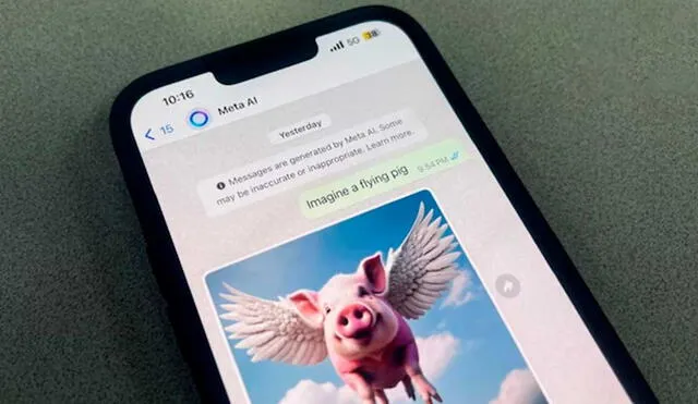Meta AI de WhatsApp puede crear imágenes a partir de texto. Foto: India Today