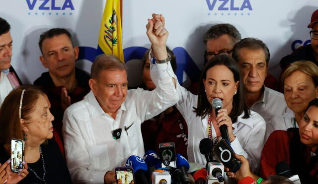 Según el conteo de votos de la oposición, Edmundo González obtuvo 6.275.182 votos al 73.2% de actas escrutadas. Foto: EFE