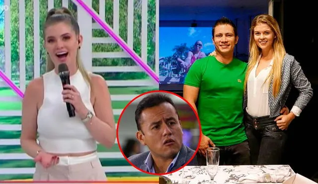 Brunella Horna mantuvo una relación con Renzo Costa antes de ser pareja de Richard Acuña. Foto: Composición LR/Captura/América TV/Captura/Instagram/Difusión