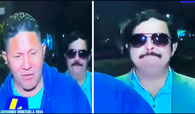 Un hombre de origen venezolano llegó a la manifestación y tenía aspecto muy similar a Pablo Escobar. Foto: composición LR/TikTok