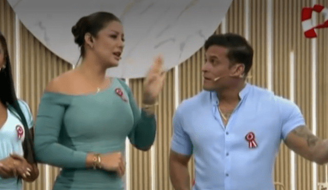 Karla Tarazona negó relación sentimental con Christian Domínguez, pese a beso. Foto: Panamericana TV