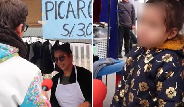 Youtuber visitó feria de Villa El Salvador. Foto: TikTok