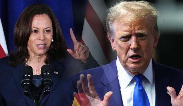 Kamala Harris le responde a Donald Trump: “Si tienes algo que decirme, dímelo en la cara”. Foto: composición LR/AFP