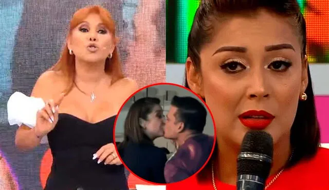 Magaly Medina lanzó duras palabras contra Karla Tarazona tras beso con Christian Domínguez. Foto: Composición LR/Captura/ATV/Captura/Latina