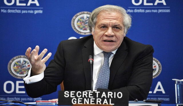 Luis Almagro ha tenido una decidida actuación en la condena al fraude de Maduro. Foto: AFP